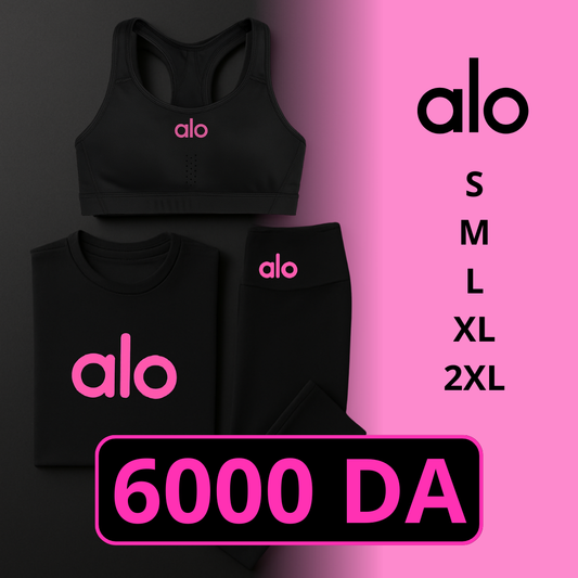 Ensemble alo 3 pièces (LEGGINGS + BRA + T-SHIRT)